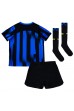 Inter Milan Babyklær Hjemme Fotballdrakt til barn 2023-24 Korte ermer (+ Korte bukser)